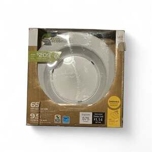 EcoSmart 6" LED Integrated Recessed Light 65W Equivalent 9.5W Dimmable Soft Whit